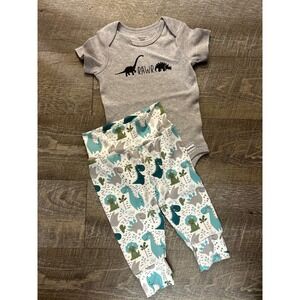 Dinosaur Jogger and Bodysuit Outfit 6 month‎ Rawr, Dinosaur Outfit, Baby Outfit